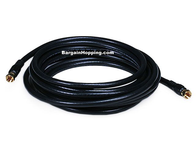 15ft RG6 CL2 Coaxial Cable with F Type Connector
